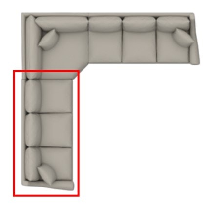Bassett Left Arm Facing Sofa 3101-63