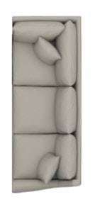 Bassett Right Arm Sectional w/Corner 3101-67L