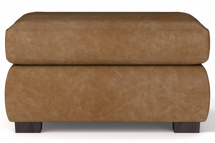 Bassett Leather Ottoman 3133-01L