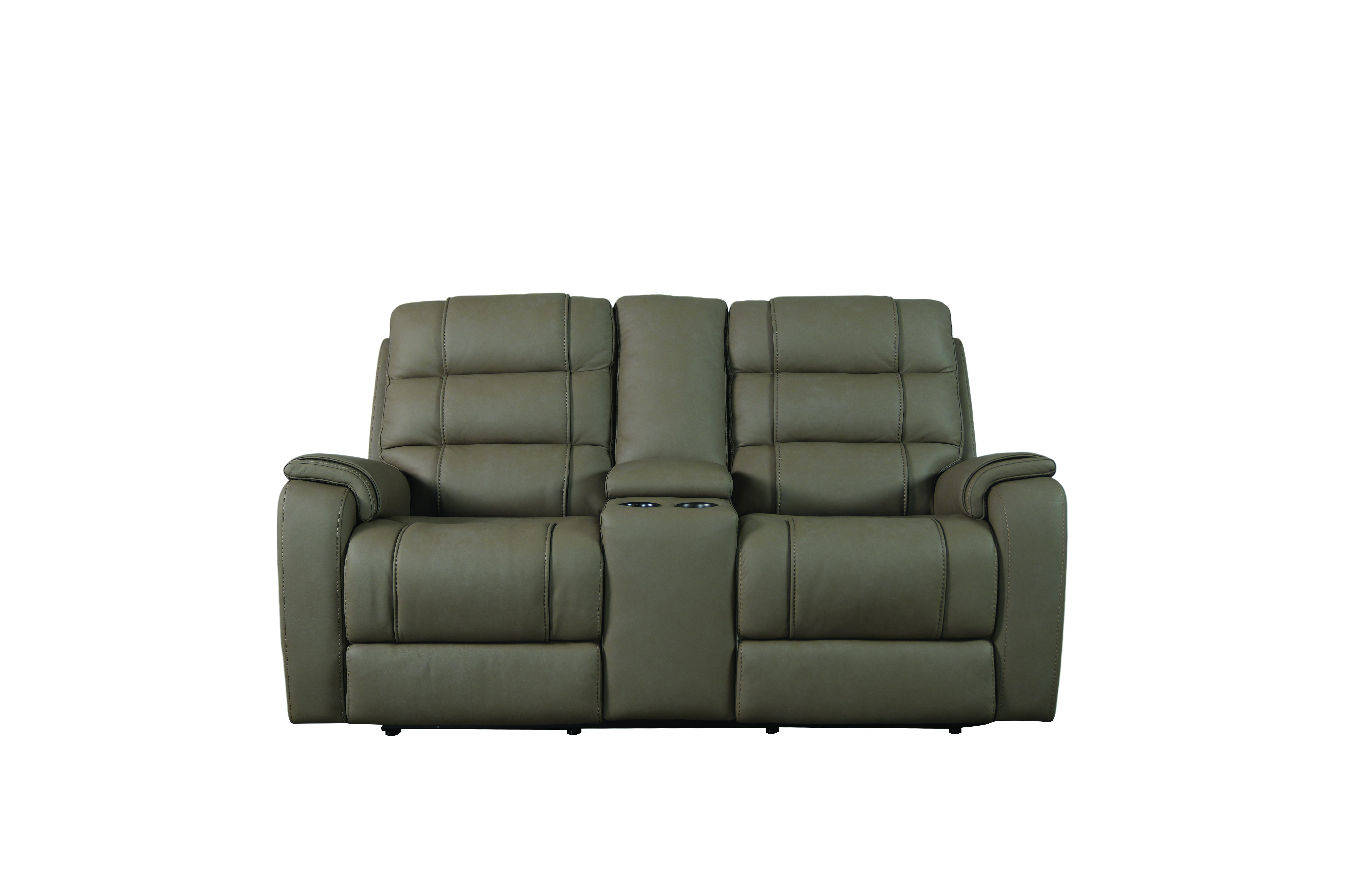 Bassett Loveseat w/Power & Console 3732-PC42D
