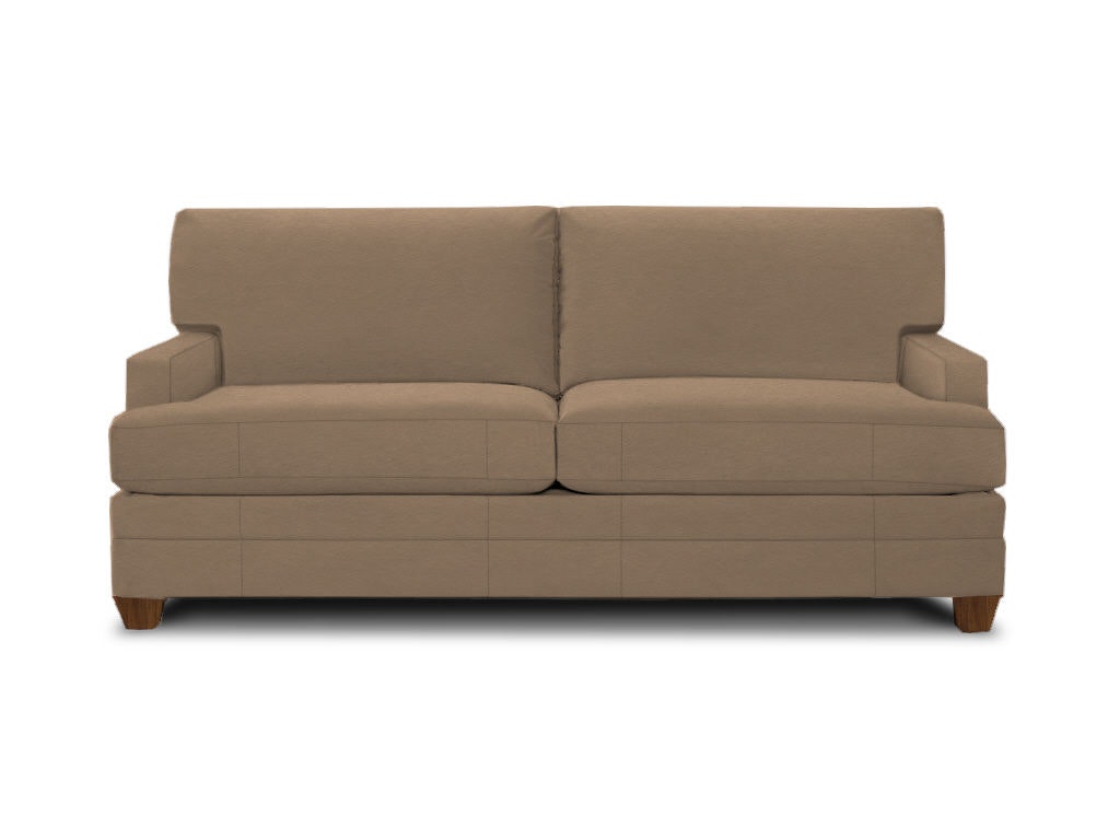 Bassett Leather Track Arm Studio Sofa 3849-52L