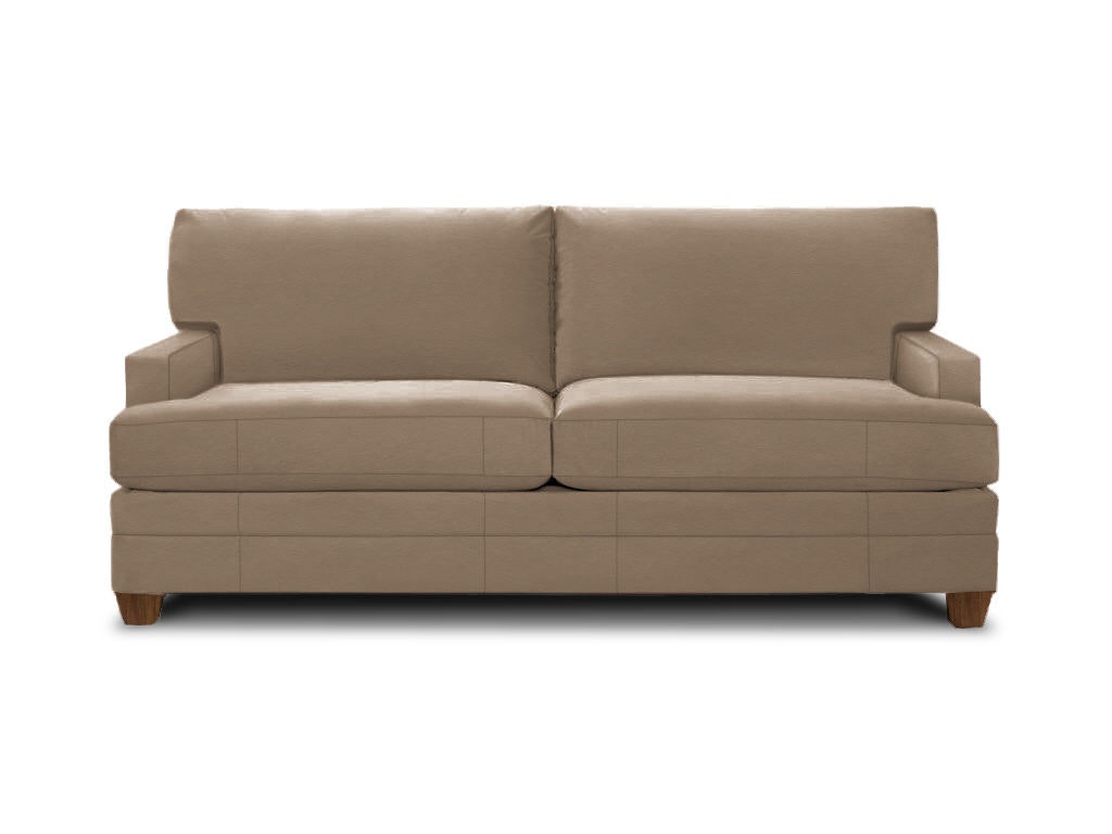 Bassett Leather Track Arm Queen Sleeper 3849-6QL
