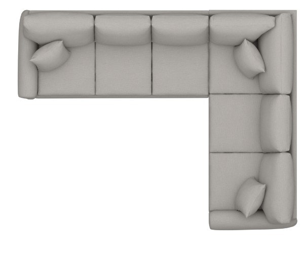 Bassett Track Arm L-Shaped Sectional 3849-LLSECT