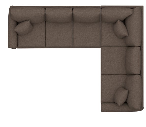 Bassett Leather Track Arm L-Shaped Sectional 3849-LLSECTL