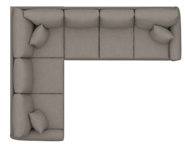 Bassett Track Arm Large L-Shaped Sectional 3849-LLSECTR