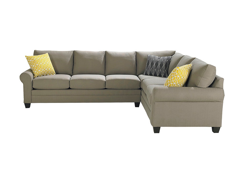 Bassett Sock Arm Large L-Shaped Sectional 3851-LLSECT