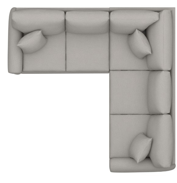Bassett Sock Arm L-Shaped Sectional 3851-LSECTR