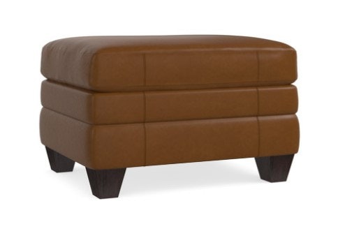 Bassett Leather Ottoman 3885-01L