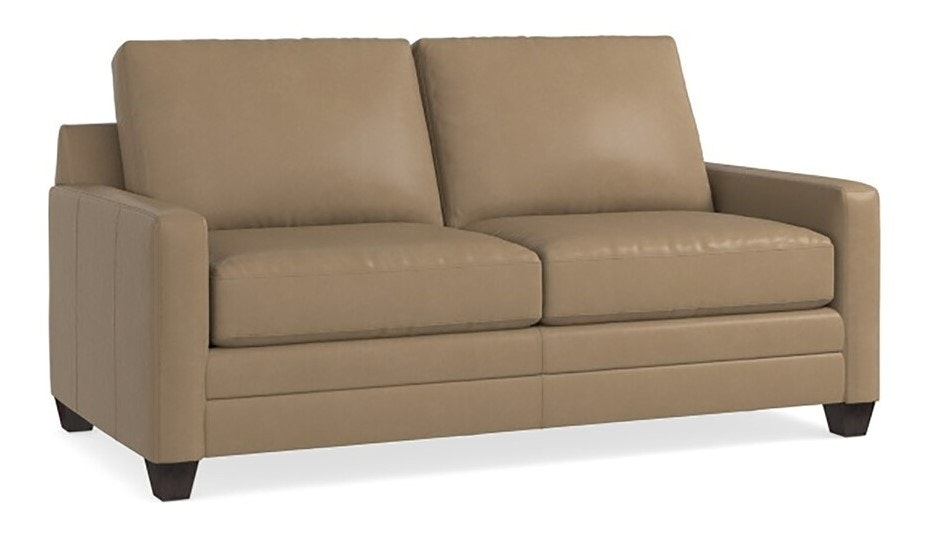 Bassett Leather Thin Track Arm Studio Sofa 3885-52L