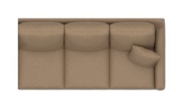 Bassett Leather Thin Track RAF Sect 3-Seats 3885-61L