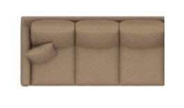 Bassett Leather Thin Track LAF Sect 3-Seats 3885-63L