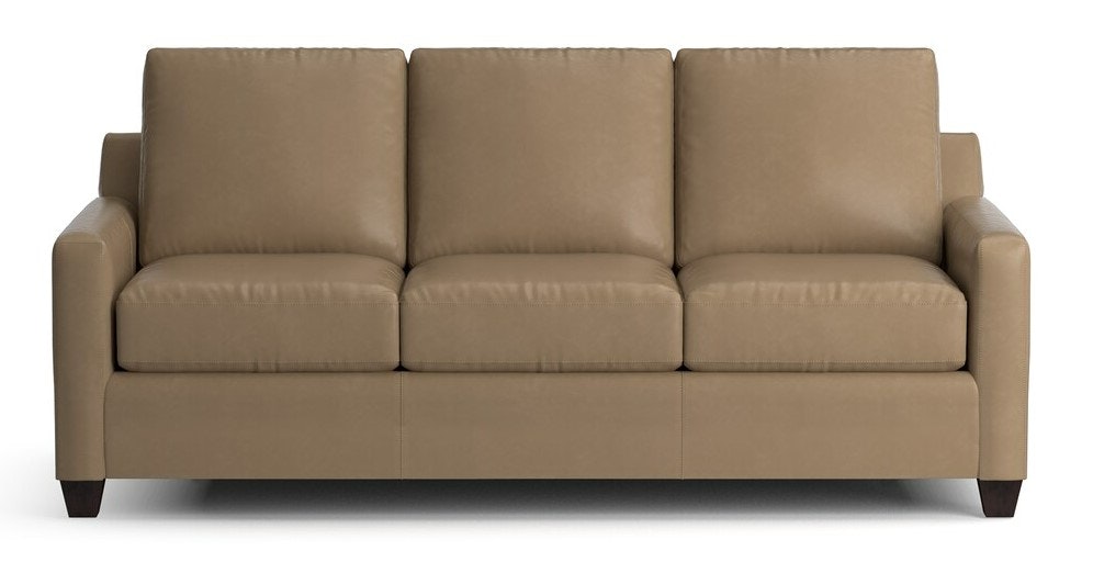 Bassett Leather Thin Track Arm Queen Sleeper 3885-7QL