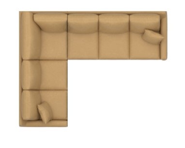 Bassett Leather Thin Track Arm L-Shaped Sect 3885-LLSECTL