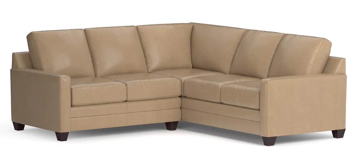 Bassett Leather Thin Track Arm L Sectional 3885-LSECTL