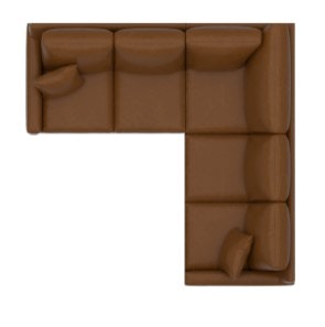 Bassett Leather Thin Track Arm L Sectional 3885-LSECTLR
