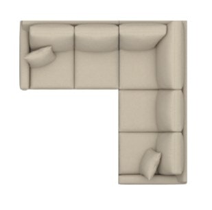 Bassett Thin Track Arm L Sectional 3885-LSECTR