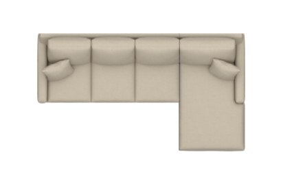 Bassett Thin Track Arm Right Chaise Sectional 3885-RCSECTL