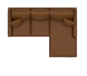 Bassett Leather Thin Track R Chaise Sectional 3885-RCSECTLS