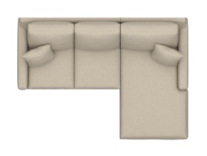 Bassett Thin Track Arm Right Chaise Sectional 3885-RCSECTS