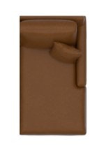 Bassett Leather Thin Track Arm RAF Chaise 3885-RLL