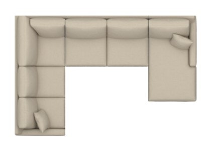 Bassett Thin Track Arm U-Shaped Sectional 3885-USECT
