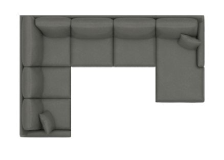 Bassett Leather Thin Track Arm U Sectional 3885-USECTL