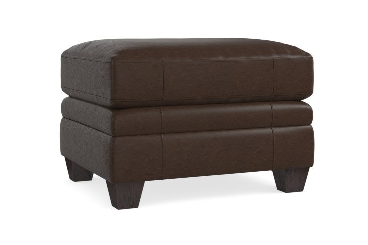 Bassett Leather Ottoman 3887-01L