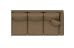 Bassett Leather Panel RAF Sect 3-Seats 3887-61L