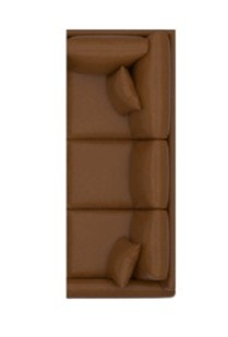 Bassett Leather Panel RAF Sect. w/Cnr 3-Seats 3887-67L