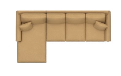 Bassett Panel Arm L Cuddler Sectional 3887-LCSECTL