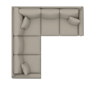 Bassett Panel Arm L-Shaped Sect 3887-LSECT