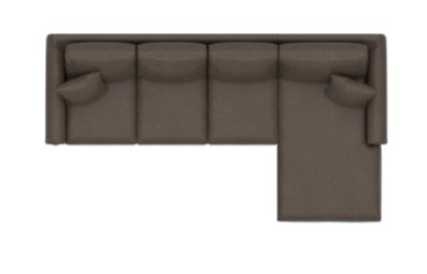 Bassett Leather Right Chaise Sectional 3887-RCSECTLL