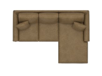 Bassett Leather Right Chaise Sectional 3887-RCSECTLS