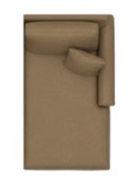 Bassett Leather Panel Arm RAF Chaise 3887-RLL