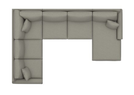 Bassett Panel Arm U-Shaped Sectional 3887-USECT