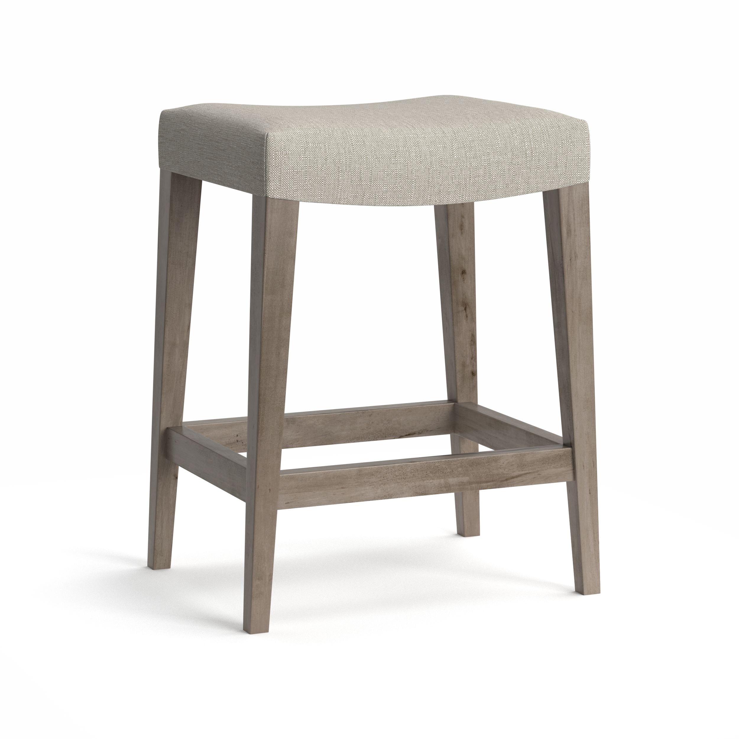 Bassett Maple Fabric Bar Saddle Stool 4021-0388F