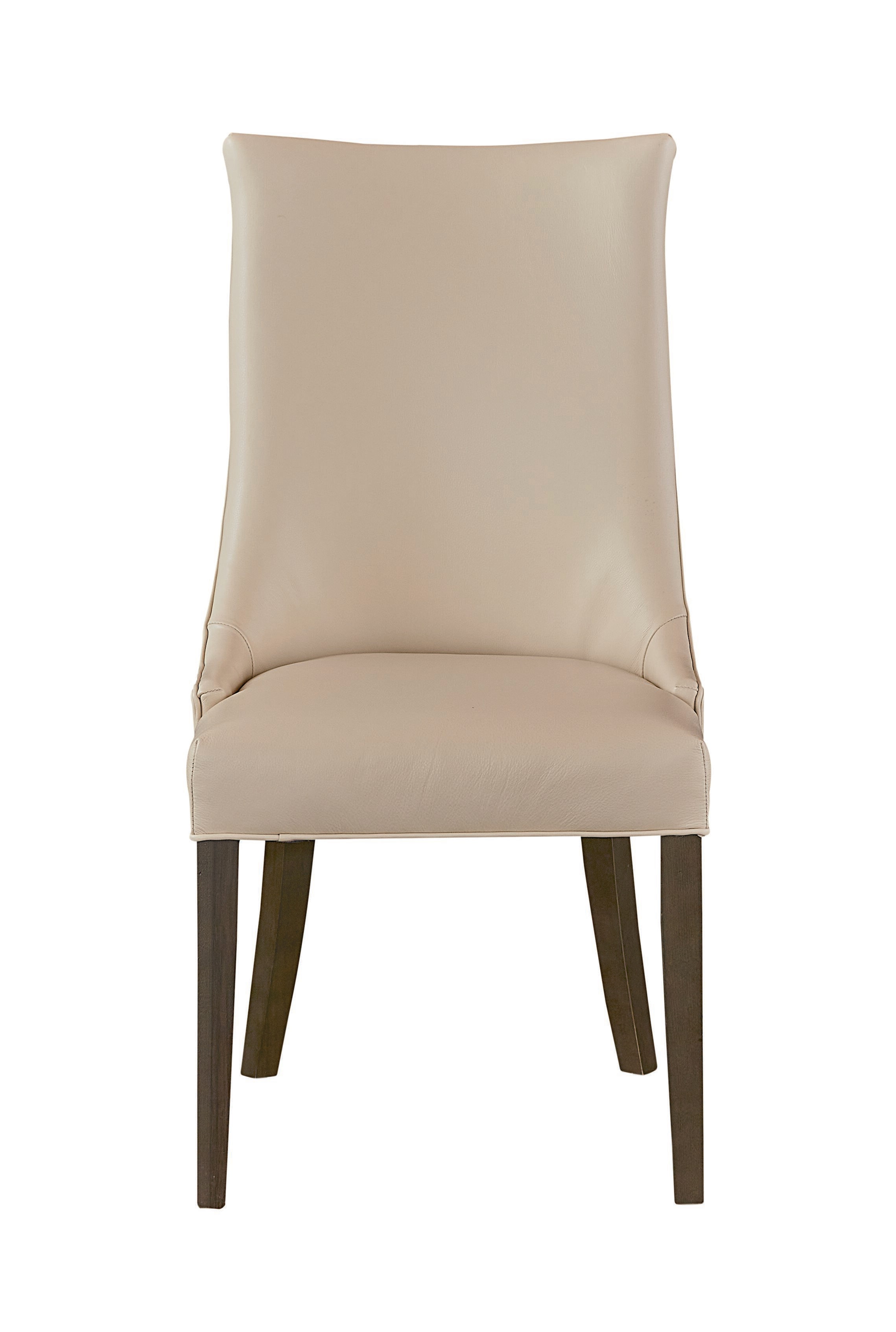 BENCHMADE Maple Leather Curved Back Chair 4021-0685CBL