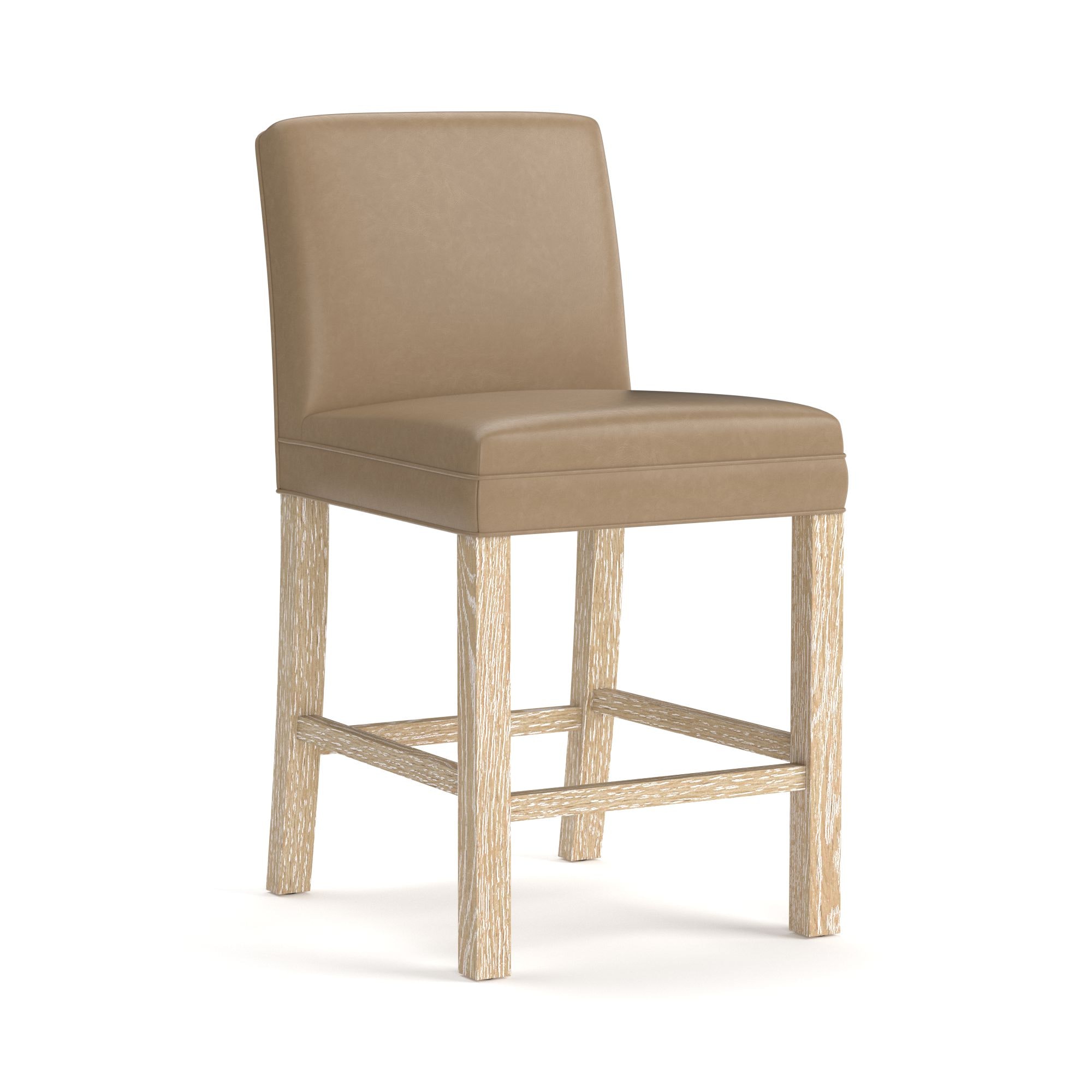 Bassett Maple Leather Counter Stool 4021-3685PL