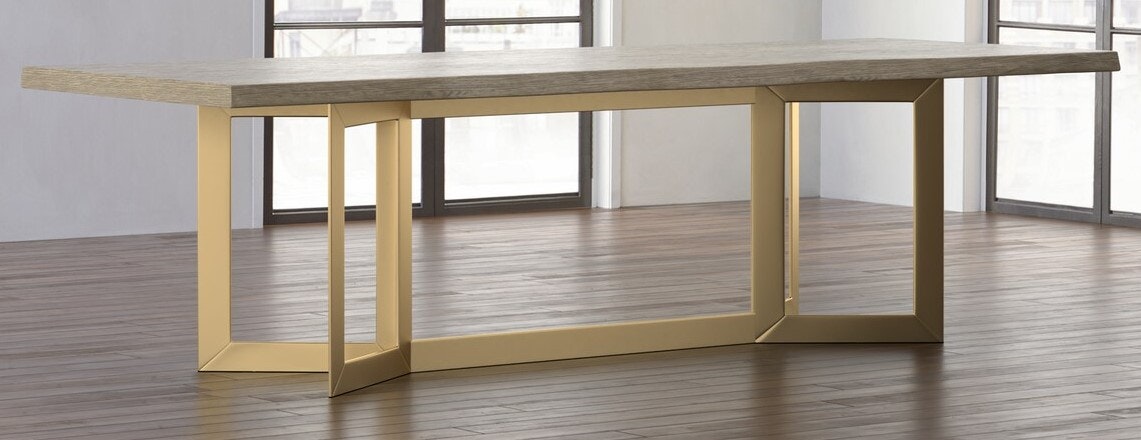 Bassett Oak Live Edge Dining Table 4121-K0842LES