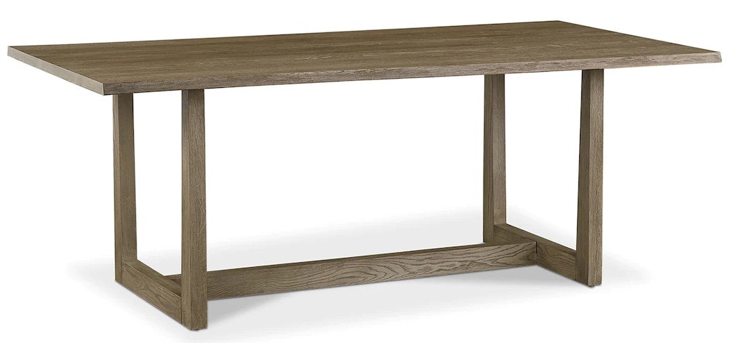 Bassett Oak Live Edge Dining Table 4121-K7840LLE