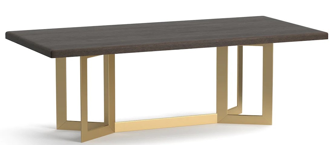 Bassett Oak Live Edge Dining Table 4121-K9042LEB