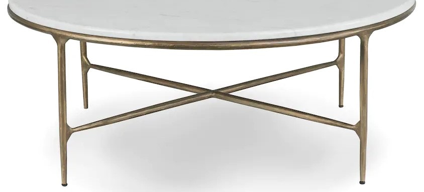 Bassett Round Cocktail Table Base, Brass 6216-0605B