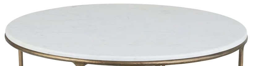 Bassett Round Cocktail Marble Top 6216-0605T