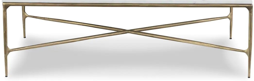Bassett Rectangular Cocktail Base, Brass 6216-0613B