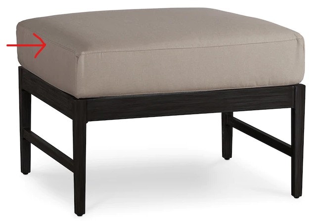 Bassett Ottoman Cushions A001-01-WC