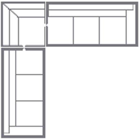 Bassett Sleeper L-Shaped Sectional C000-C61306YDT