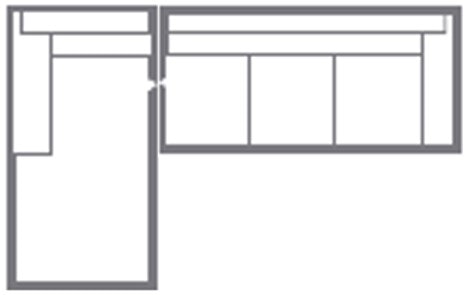 Bassett Sleeper Chaise Sectional C000-C6SFLLSF