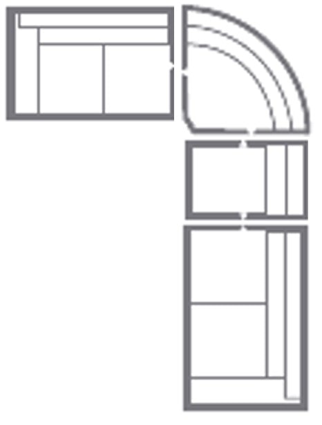 Bassett Large Seating Corner Sect C000-L34204143F