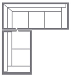 Bassett Small L-Shaped Sectional C000-L4367DF