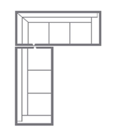 Bassett L-Shaped Sleeper Sectional C000-L676YDF